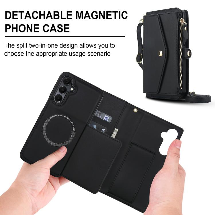 For Samsung Galaxy S23+ 5G Multifunctional Wallet Detachable Leather Phone Case with Lanyard