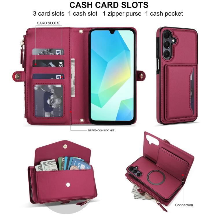 For Samsung Galaxy S23+ 5G Multifunctional Wallet Detachable Leather Phone Case with Lanyard