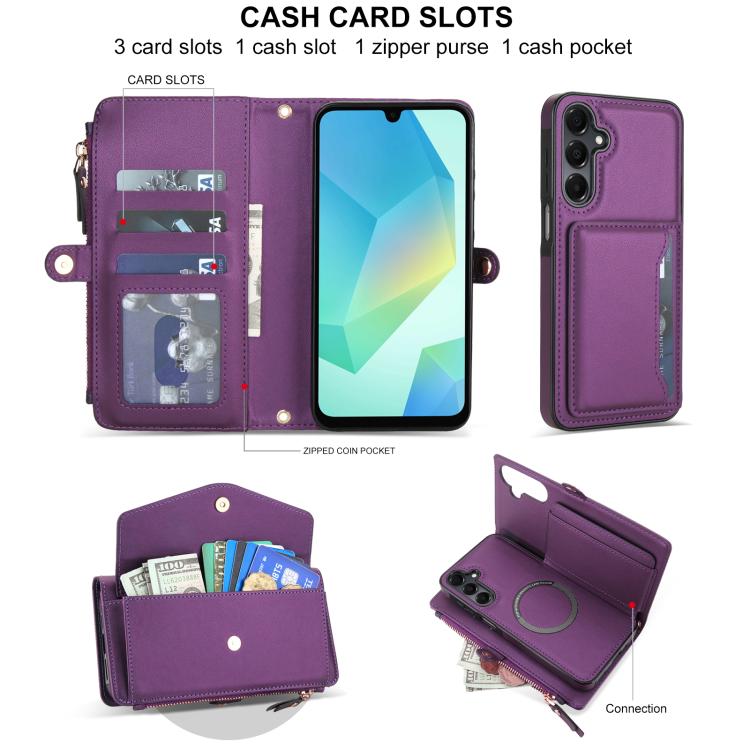 For Samsung Galaxy S23+ 5G Multifunctional Wallet Detachable Leather Phone Case with Lanyard