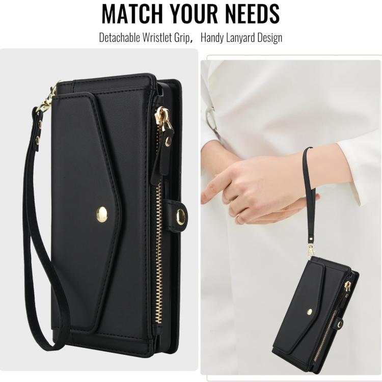 For Samsung Galaxy S21 Ultra 5G Multifunctional Wallet Detachable Leather Phone Case with Lanyard
