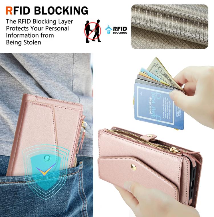 For Samsung Galaxy S21 Ultra 5G Multifunctional Wallet Detachable Leather Phone Case with Lanyard