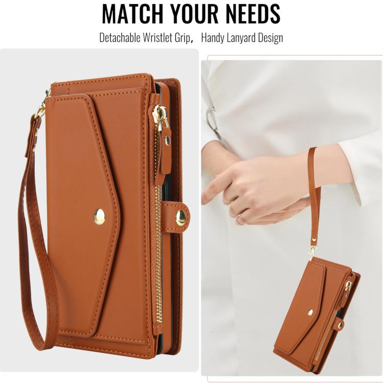 For Samsung Galaxy S21 Ultra 5G Multifunctional Wallet Detachable Leather Phone Case with Lanyard
