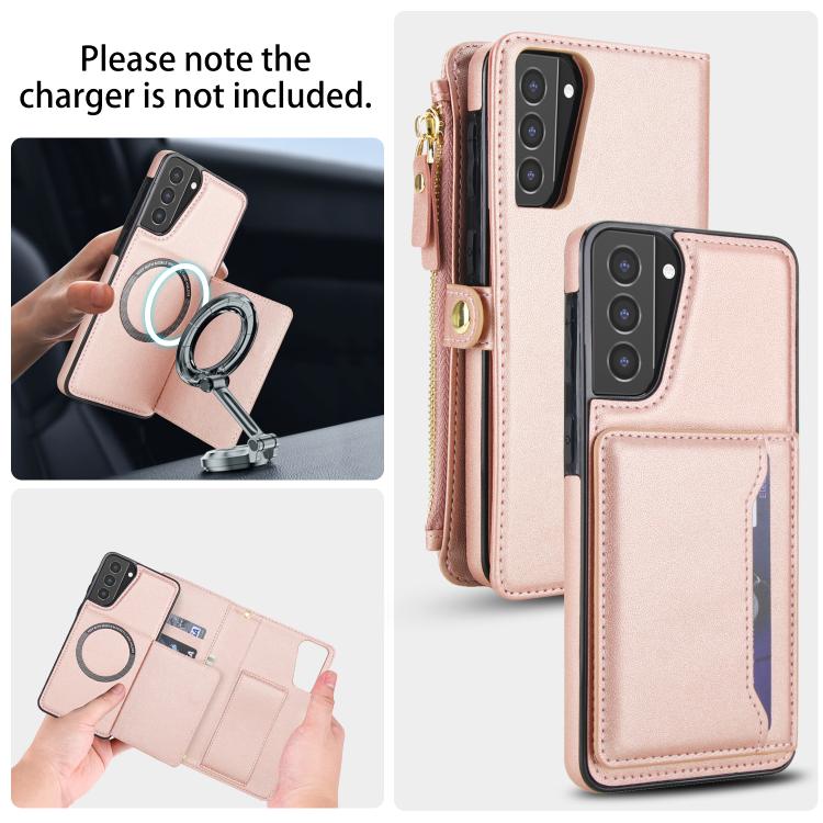 For Samsung Galaxy S21+ 5G Multifunctional Wallet Detachable Leather Phone Case with Lanyard