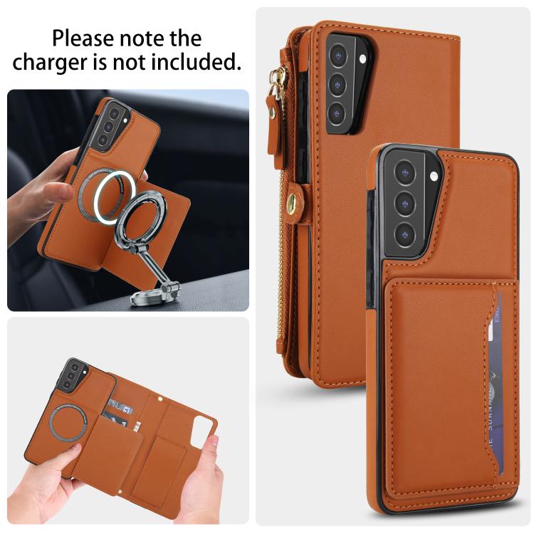 For Samsung Galaxy S21+ 5G Multifunctional Wallet Detachable Leather Phone Case with Lanyard