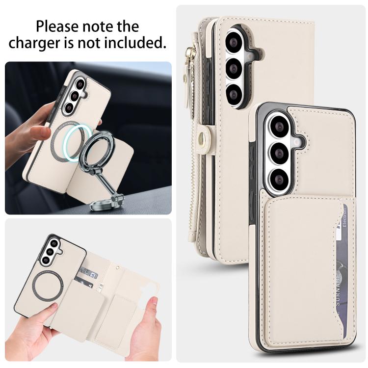 For Samsung Galaxy S26+ 5G Multifunctional Wallet Detachable Leather Phone Case with Lanyard