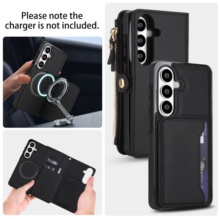 For Samsung Galaxy S26+ 5G Multifunctional Wallet Detachable Leather Phone Case with Lanyard