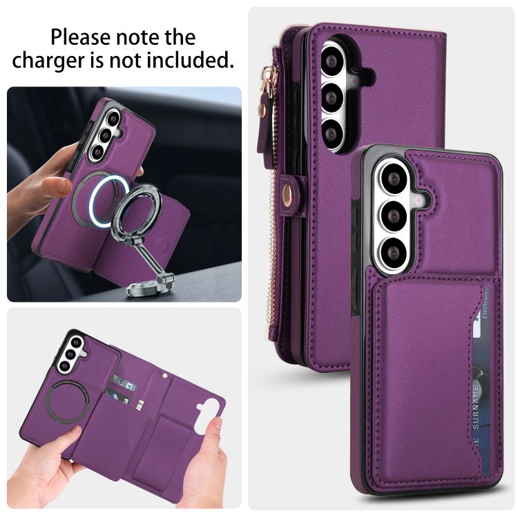 For Samsung Galaxy S26+ 5G Multifunctional Wallet Detachable Leather Phone Case with Lanyard