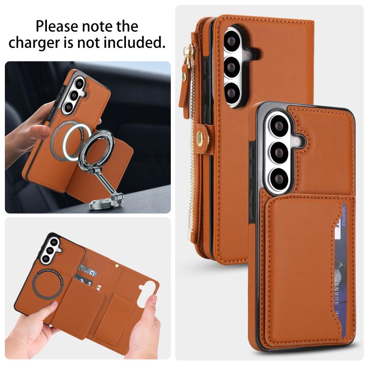For Samsung Galaxy S26+ 5G Multifunctional Wallet Detachable Leather Phone Case with Lanyard