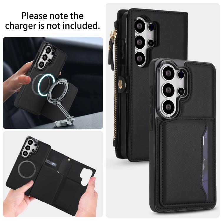 For Samsung Galaxy S26 Ultra 5G Multifunctional Wallet Detachable Leather Phone Case with Lanyard