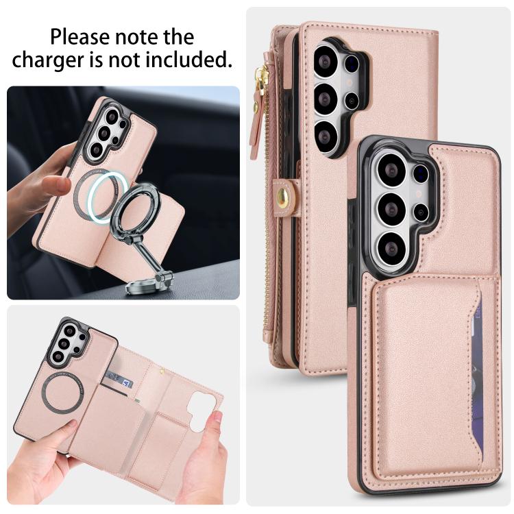 For Samsung Galaxy S26 Ultra 5G Multifunctional Wallet Detachable Leather Phone Case with Lanyard