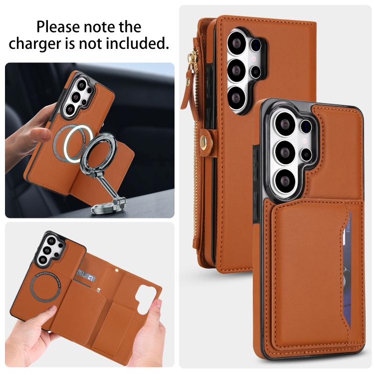 For Samsung Galaxy S26 Ultra 5G Multifunctional Wallet Detachable Leather Phone Case with Lanyard