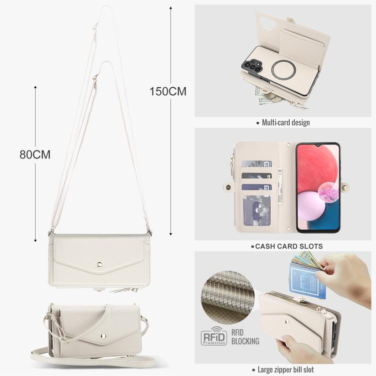 For Samsung Galaxy A13 4G / 5G Multifunctional Wallet Detachable Leather Phone Case with Lanyard