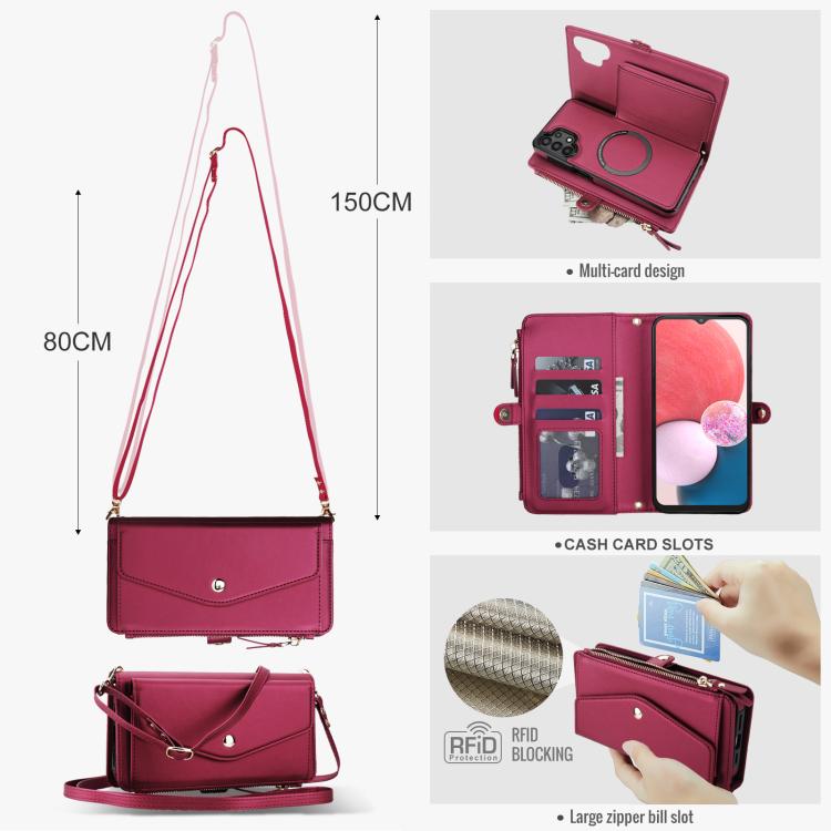 For Samsung Galaxy A13 4G / 5G Multifunctional Wallet Detachable Leather Phone Case with Lanyard
