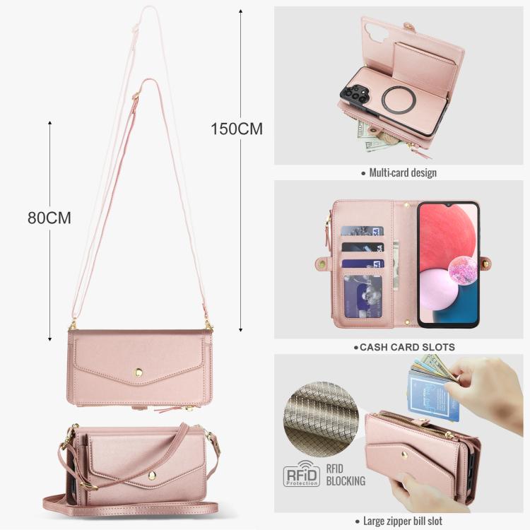 For Samsung Galaxy A13 4G / 5G Multifunctional Wallet Detachable Leather Phone Case with Lanyard