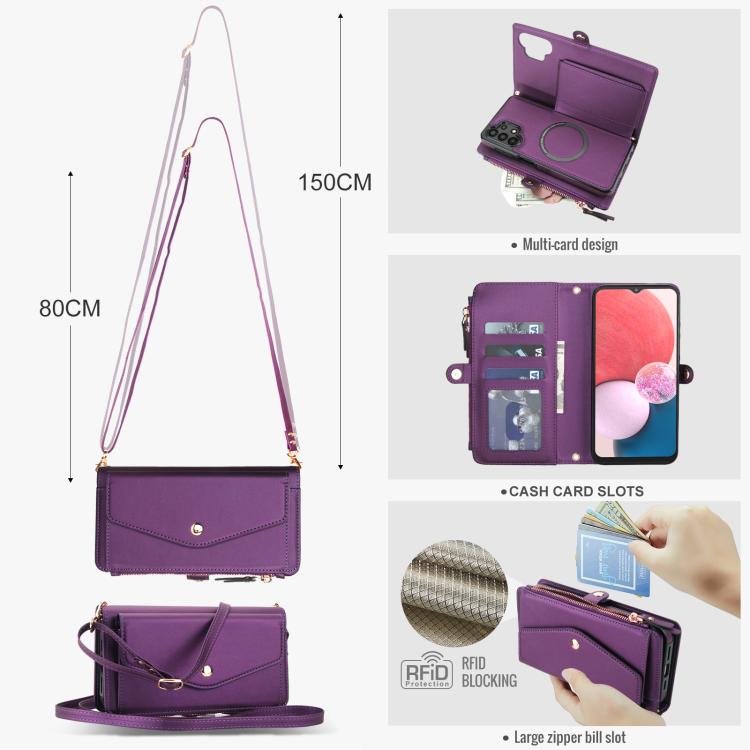 For Samsung Galaxy A13 4G / 5G Multifunctional Wallet Detachable Leather Phone Case with Lanyard