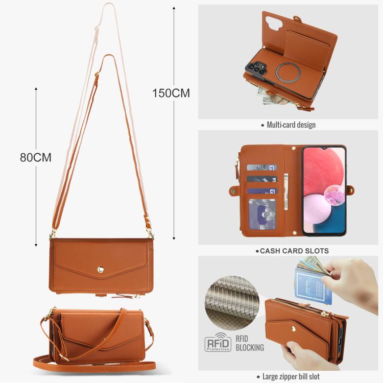 For Samsung Galaxy A13 4G / 5G Multifunctional Wallet Detachable Leather Phone Case with Lanyard
