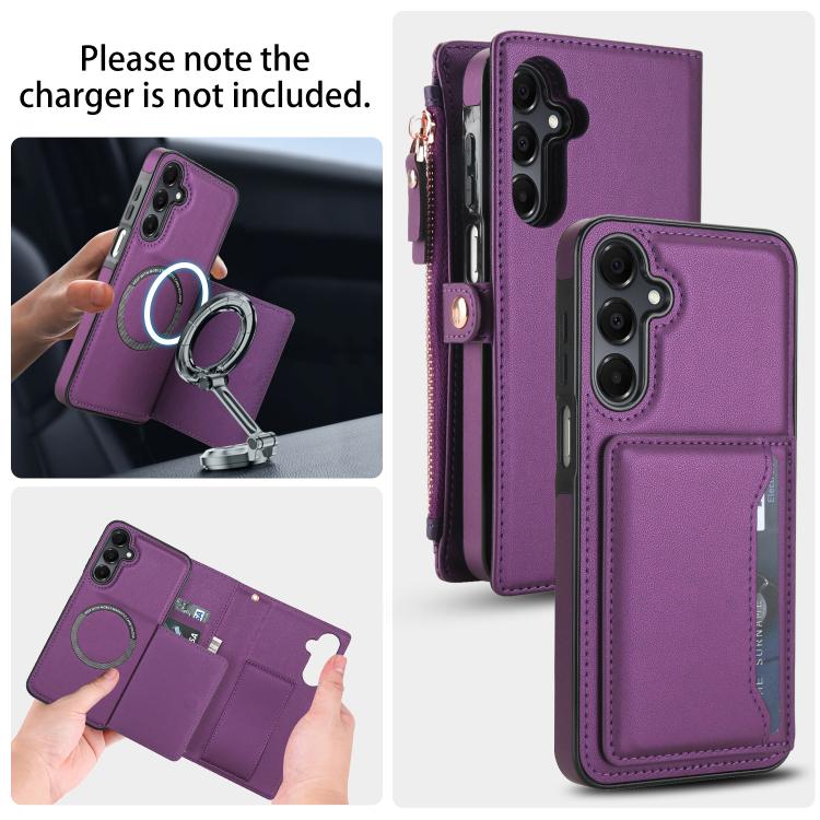 For Samsung Galaxy A16 5G Multifunctional Wallet Detachable Leather Phone Case with Lanyard