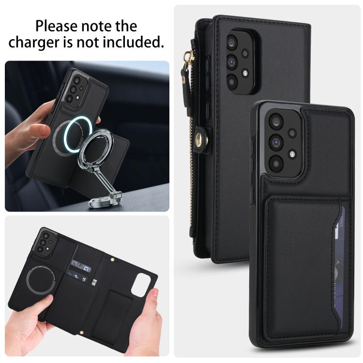 For Samsung Galaxy A33 5G Multifunctional Wallet Detachable Leather Phone Case with Lanyard