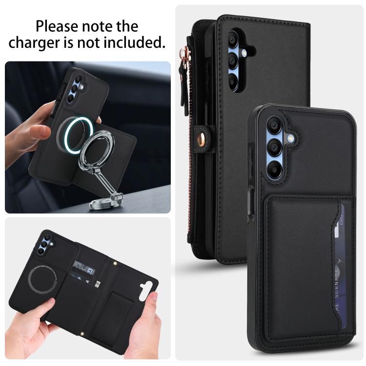 For Samsung Galaxy A36 5G Multifunctional Wallet Detachable Leather Phone Case with Lanyard