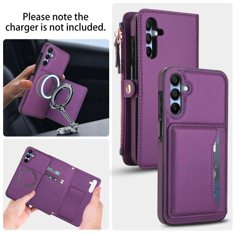 For Samsung Galaxy A36 5G Multifunctional Wallet Detachable Leather Phone Case with Lanyard