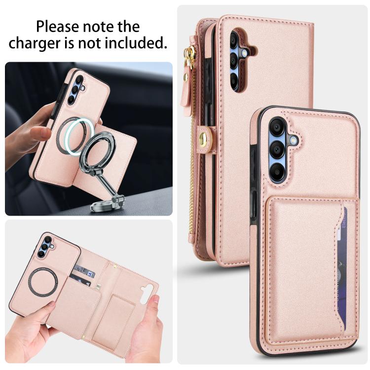 For Samsung Galaxy A55 5G Multifunctional Wallet Detachable Leather Phone Case with Lanyard
