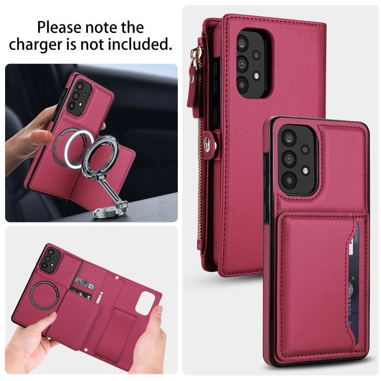 For Samsung Galaxy A72 5G Multifunctional Wallet Detachable Leather Phone Case with Lanyard