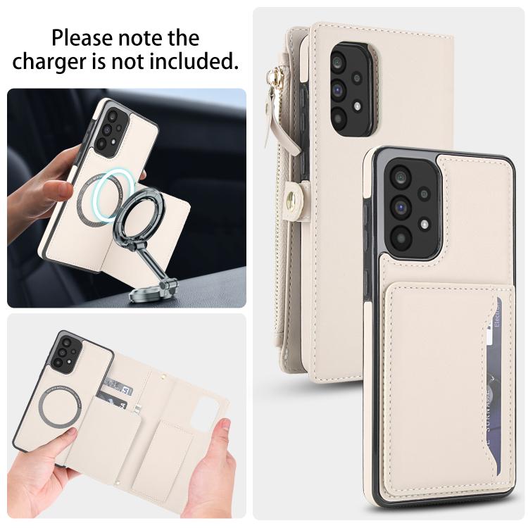 For Samsung Galaxy A73 5G Multifunctional Wallet Detachable Leather Phone Case with Lanyard