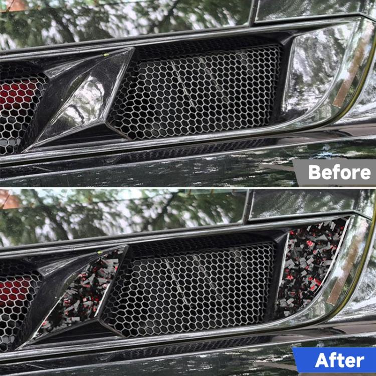 6pcs/Set Forged Gold Foil Carbon Fiber Car Engine Side Vents Decorative Sticker for Chevrolet Corvette C8 2020-, Left and Right Driver