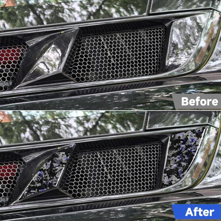 6pcs/Set Forged Gold Foil Carbon Fiber Car Engine Side Vents Decorative Sticker for Chevrolet Corvette C8 2020-, Left and Right Driver
