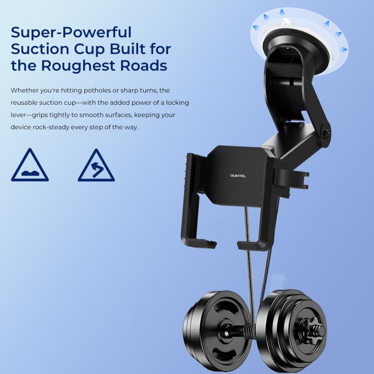 OUKITEL 360 Degree Rotating Adjustable Bicycle Phone Mount Holder - Black