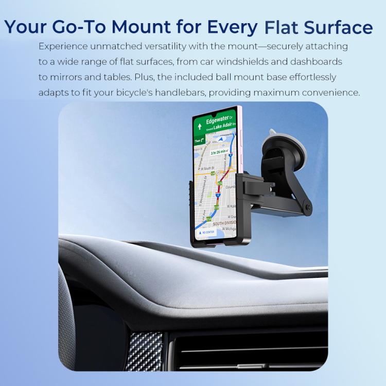 OUKITEL 360 Degree Rotating Adjustable Bicycle Phone Mount Holder - Black