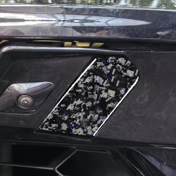 2pcs/Set Forged Gold Foil Carbon Fiber Car Trailer Hook Decorative Sticker for Chevrolet Corvette C8 2020-, Left and Right Driver