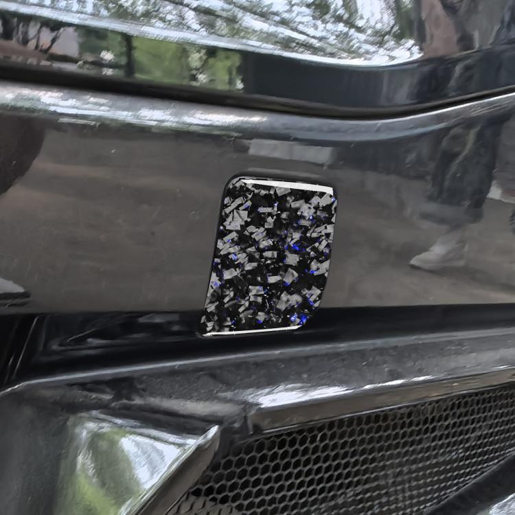 2pcs/Set Forged Gold Foil Carbon Fiber Car Trailer Hook Decorative Sticker for Chevrolet Corvette C8 2020-, Left and Right Driver