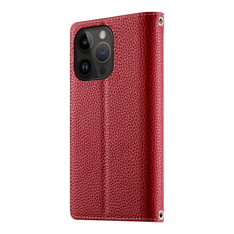 For iPhone 14 Pro Stitching Multi-card Zipper Wallet Leather Phone Case with Short Strap