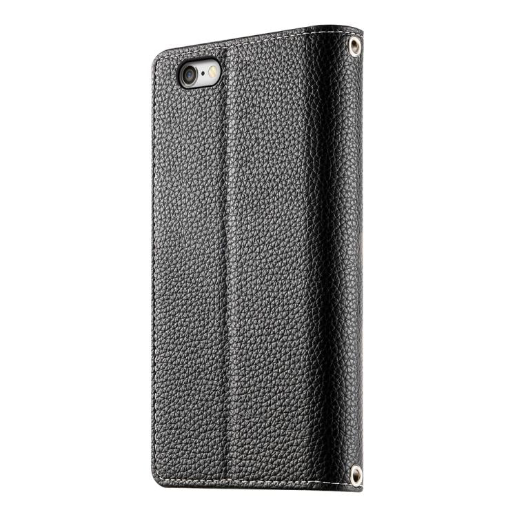 For iPhone 8 Plus / 7 Plus Stitching Multi-card Zipper Wallet Leather Phone Case with Short Strap