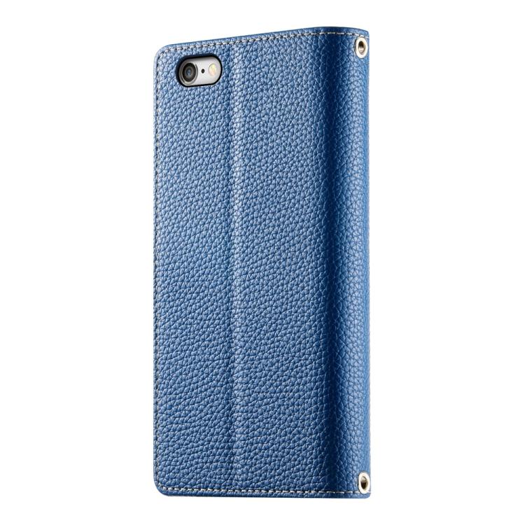 For iPhone 8 Plus / 7 Plus Stitching Multi-card Zipper Wallet Leather Phone Case with Short Strap