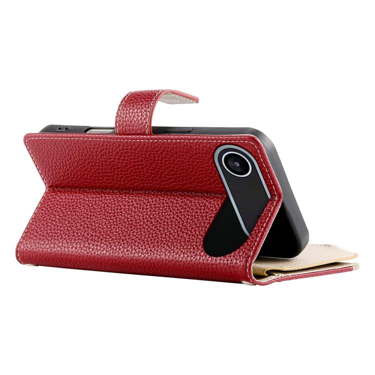 For iPhone Air Stitching Multi-card Zipper Wallet Leather Phone Case with Short Strap