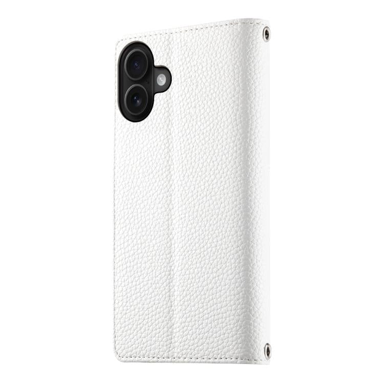 For iPhone 17 Stitching Multi-card Zipper Wallet Leather Phone Case with Short Strap