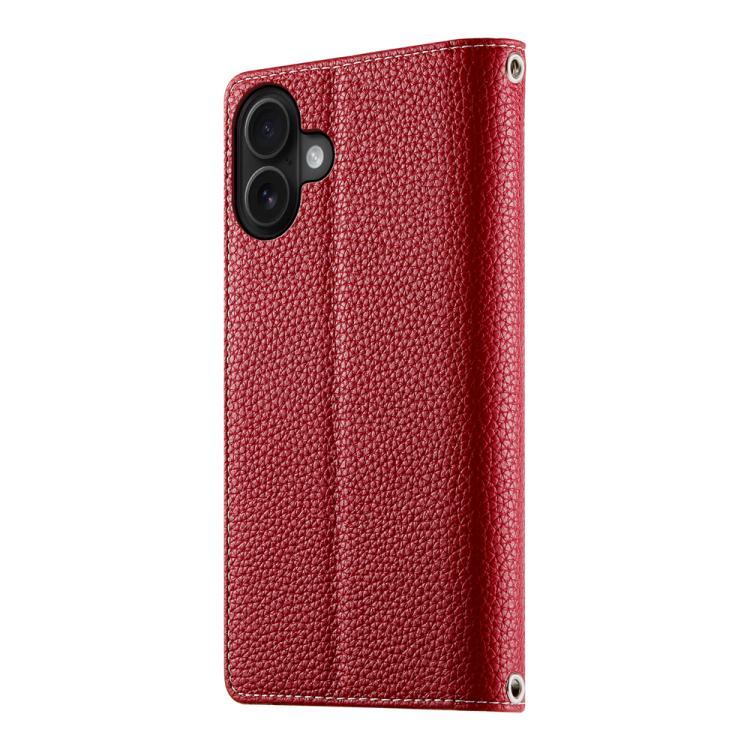 For iPhone 17 Stitching Multi-card Zipper Wallet Leather Phone Case with Short Strap