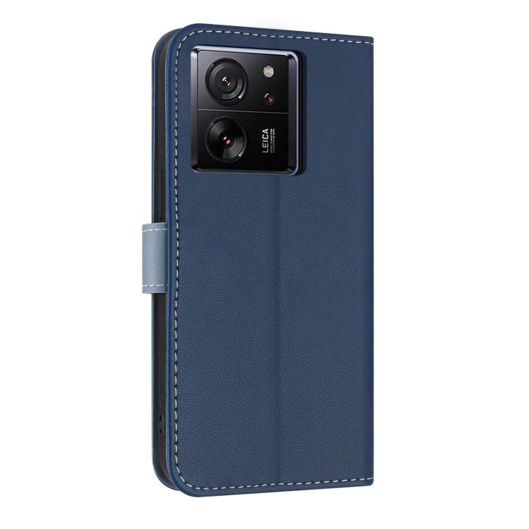 For Xiaomi 13T / 13T Pro Metal Bow Leather Phone Case with Hand Strap