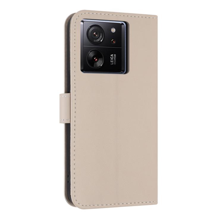 For Xiaomi 13T / 13T Pro Metal Bow Leather Phone Case with Hand Strap