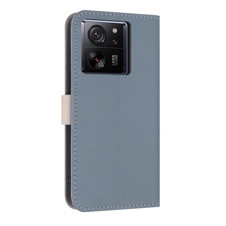 For Xiaomi 13T / 13T Pro Metal Bow Leather Phone Case with Hand Strap