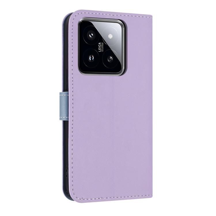 For Xiaomi 14 Metal Bow Leather Phone Case with Hand Strap