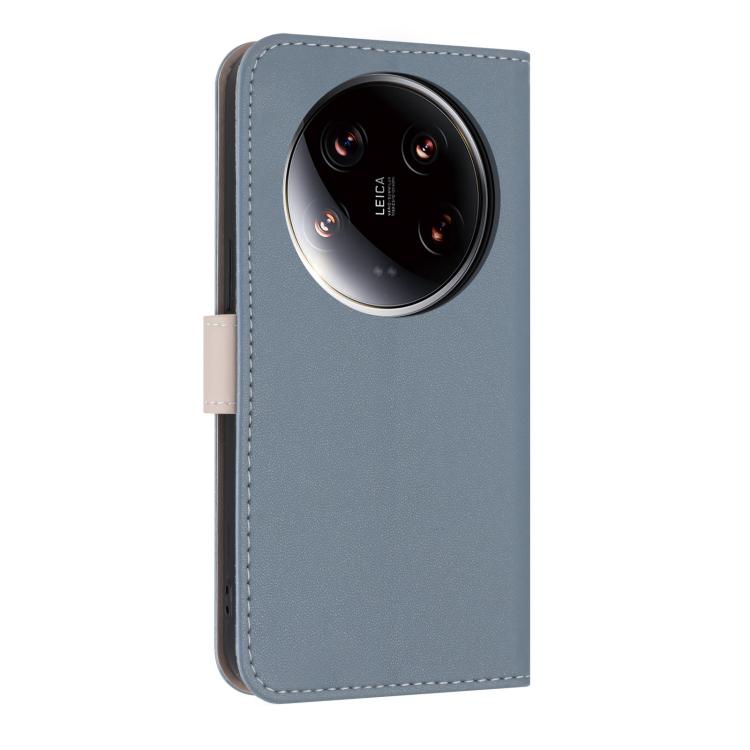 For Xiaomi 14 Ultra Metal Bow Leather Phone Case with Hand Strap