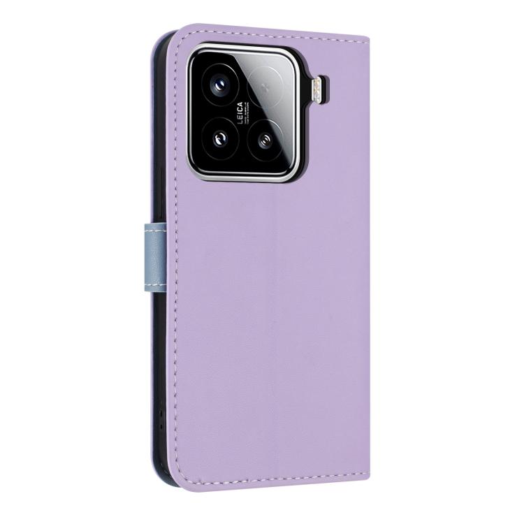 For Xiaomi 15 Metal Bow Leather Phone Case with Hand Strap