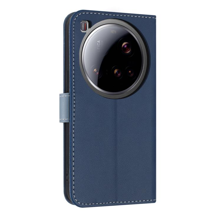For Xiaomi 15 Ultra Metal Bow Leather Phone Case with Hand Strap