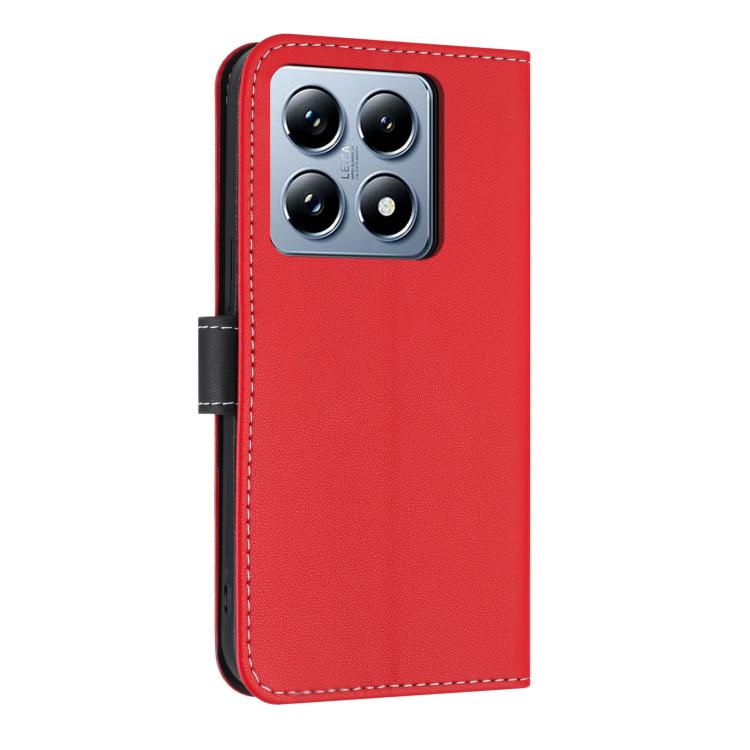 For Xiaomi 14T Metal Bow Leather Phone Case with Hand Strap