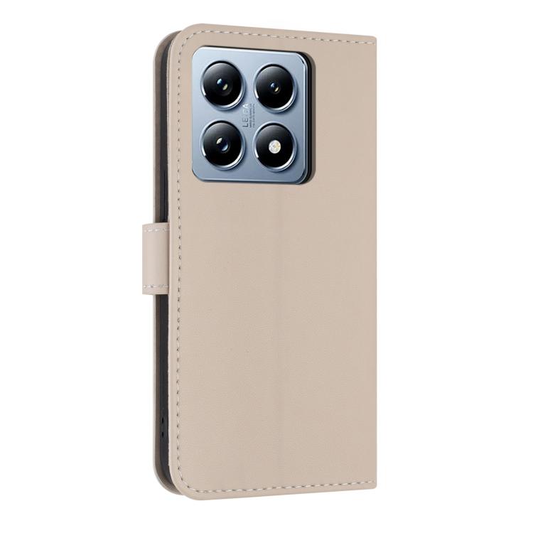 For Xiaomi 14T Metal Bow Leather Phone Case with Hand Strap