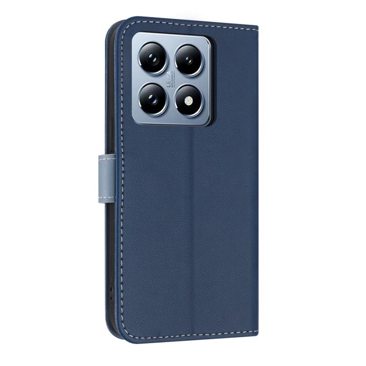 For Xiaomi 14T Pro Metal Bow Leather Phone Case with Hand Strap