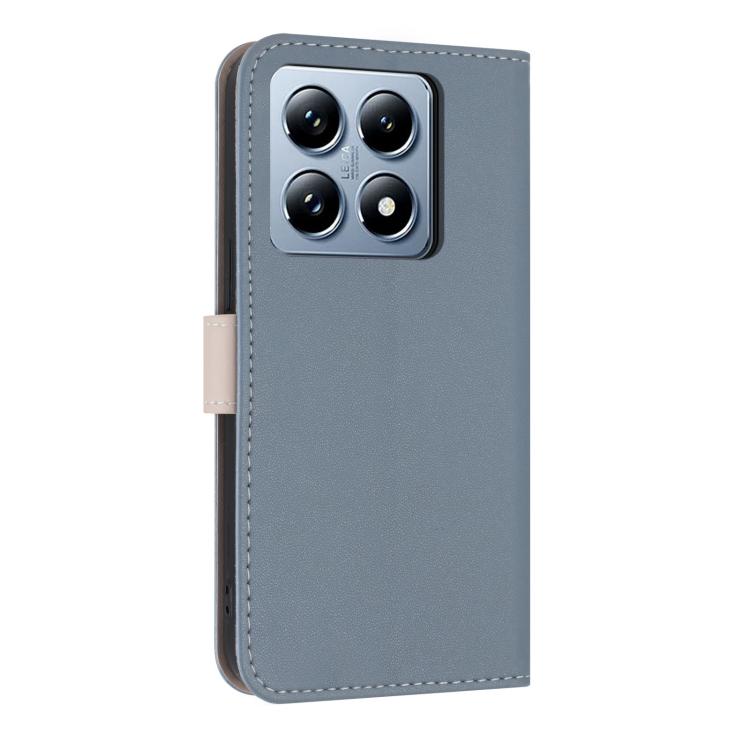 For Xiaomi 14T Pro Metal Bow Leather Phone Case with Hand Strap